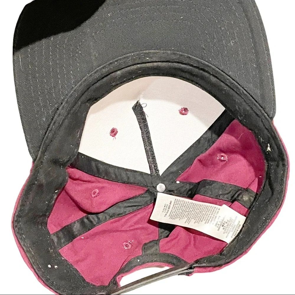 Vans maroon Snapback Hat Skateboard Mens Adjustable - Picture 3 of 4
